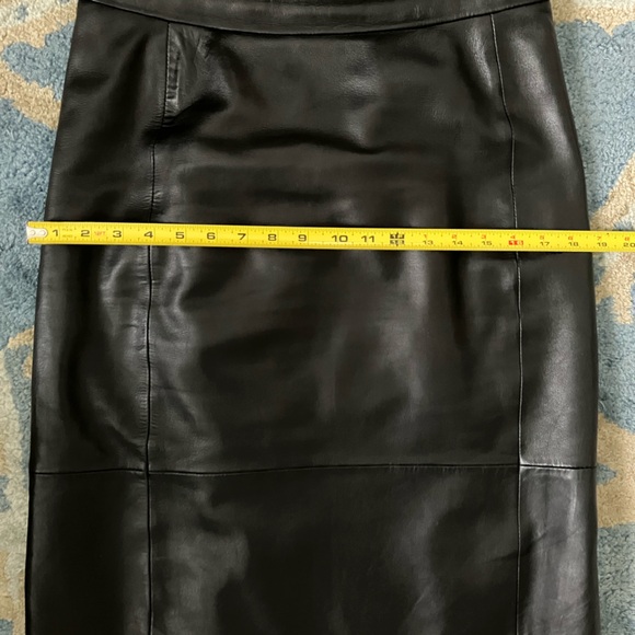 Sézane Magalia black leather midi skirt 38/6 - Picture 13 of 13